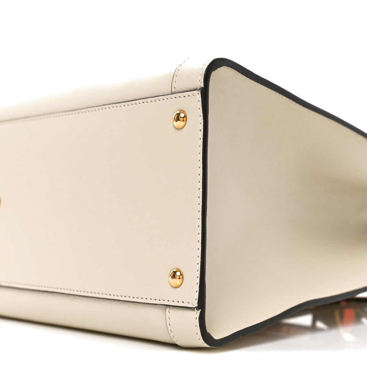 Wonka Grain Calfskin Medium Diana Tote Bag Mystic White Orange Fluo wholesalehk.shop