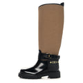 Canvas Calfskin Territory Flat High Ranger Boots 37 Khaki £¨ Direct shipment via from wholesalehk.shop