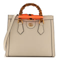 Wonka Grain Calfskin Small Diana Tote Bag Mystic White Cuir wholesalehk.shop