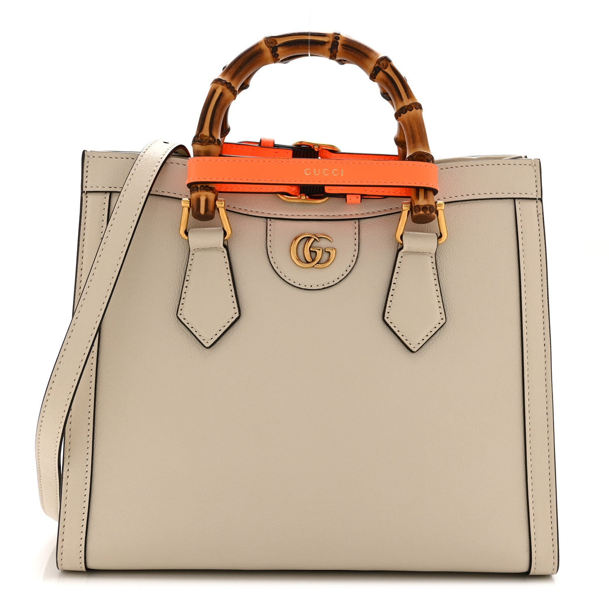 Wonka Grain Calfskin Small Diana Tote Bag Mystic White Cuir wholesalehk.shop