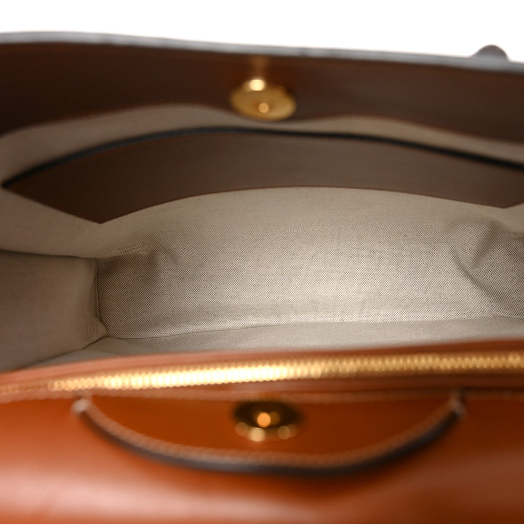 Charisma Calfskin Gucci Embossed Medium Diana Tote Bag Peanut Brown wholesalehk.shop