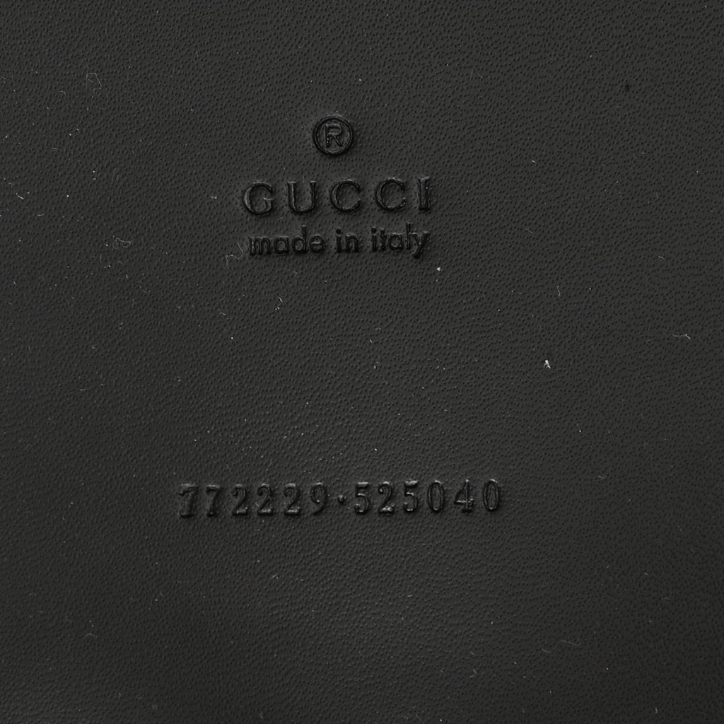 Calfskin GG Monogram Diamond Cut Medium Ophidia Tote Bag Black wholesalehk.shop