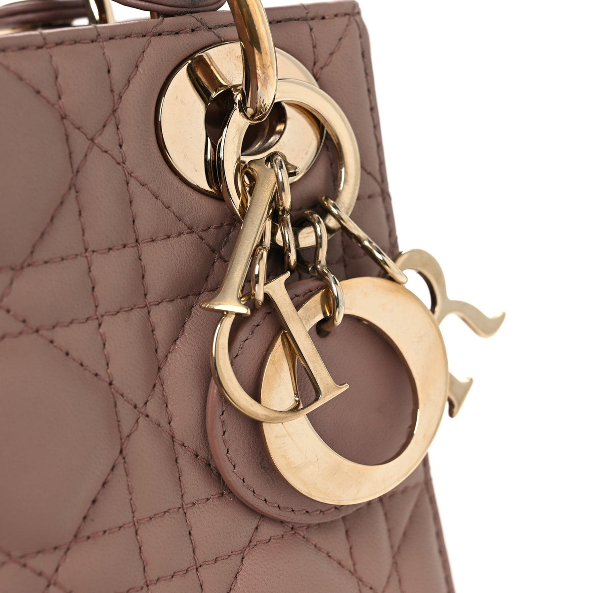 Lambskin Cannage Mini Lady Dior Blush wholesalehk.shop