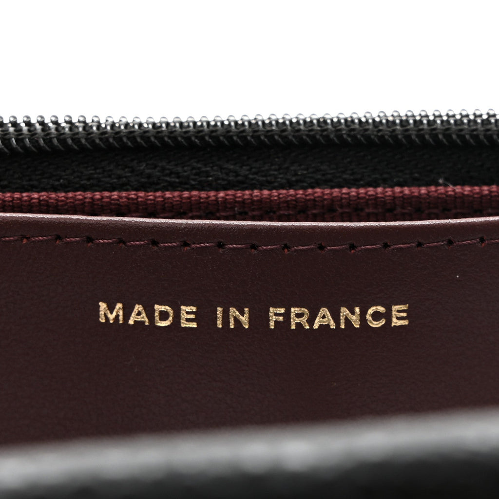 Caviar Quilted CC Turnlock Wallet On Chain WOC Black wholesalehk.shop