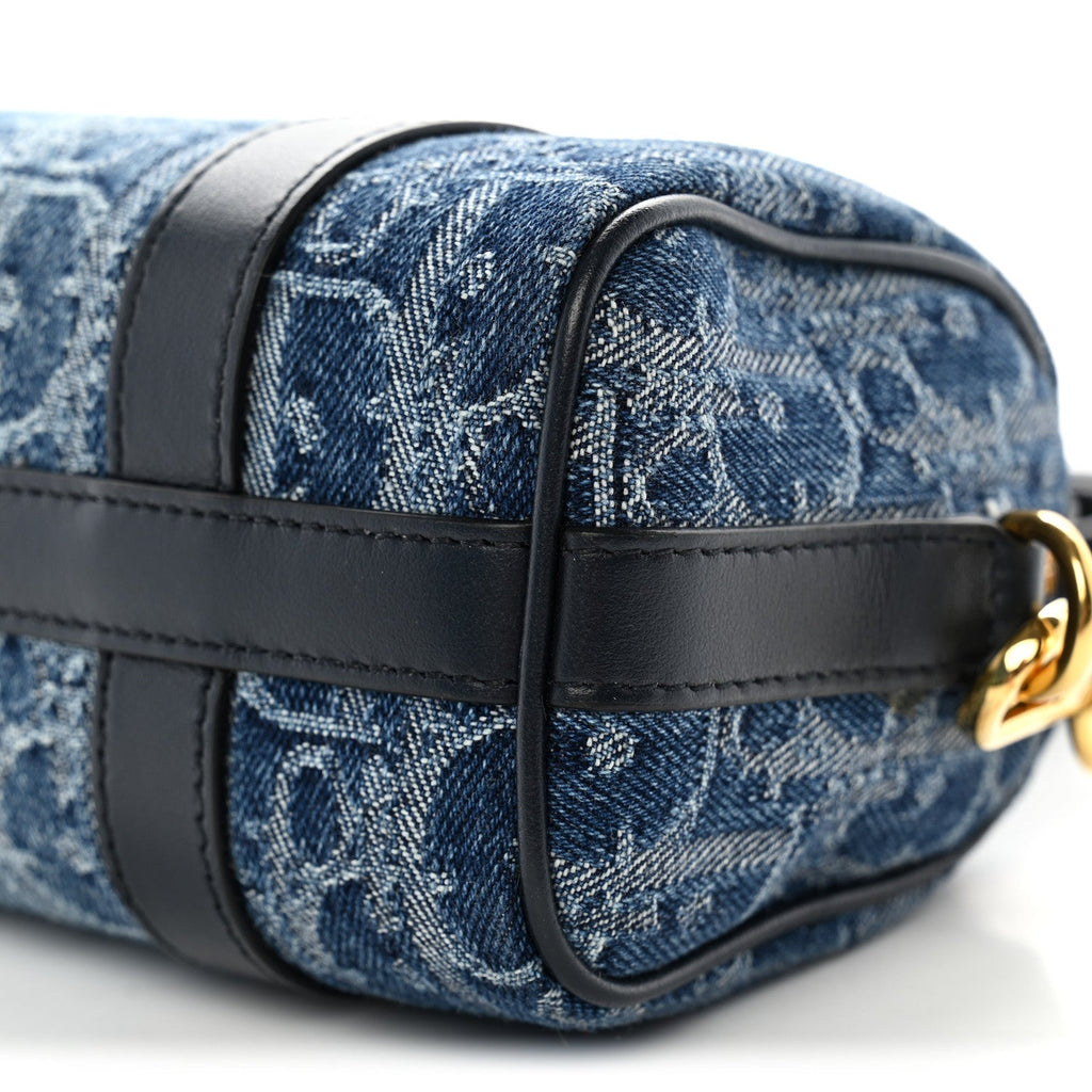 Denim Oblique Nano Groove 17 Bag Blue wholesalehk.shop