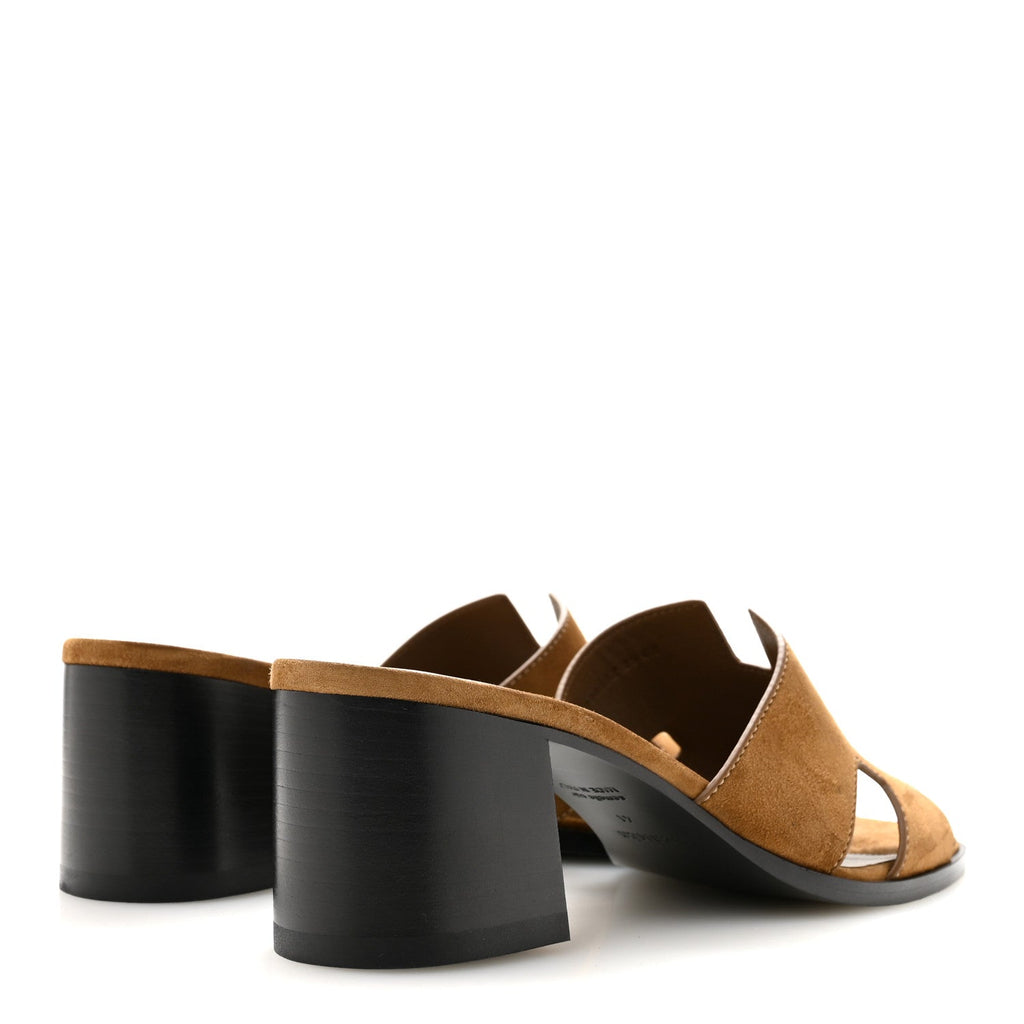 Suede Goatskin Helia 60 Sandals 41 Brun Fume wholesalehk.shop