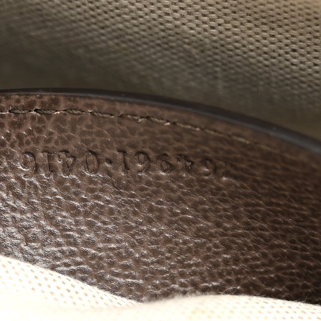 GG Supreme Monogram Textured Dollar Calfskin Web Mini Ophidia Envelope Shoulder Bag Beige Ebony wholesalehk.shop