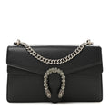 Pebbled Calfskin Small Dionysus Shoulder Bag Black wholesalehk.shop