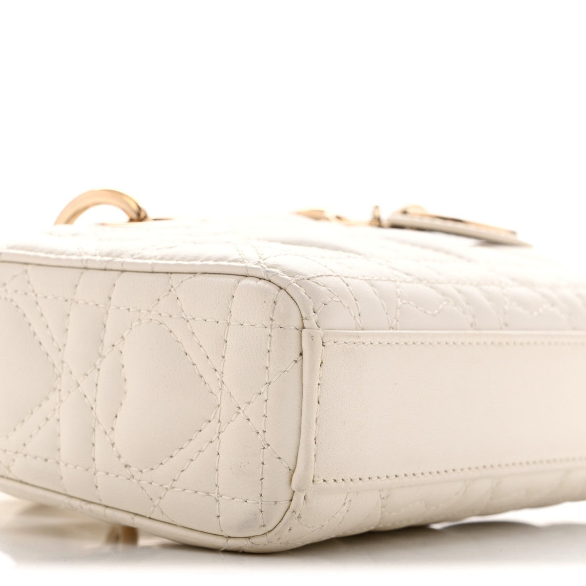 Lambskin Cannage Dioramour Micro Lady D-Joy Latte wholesalehk.shop