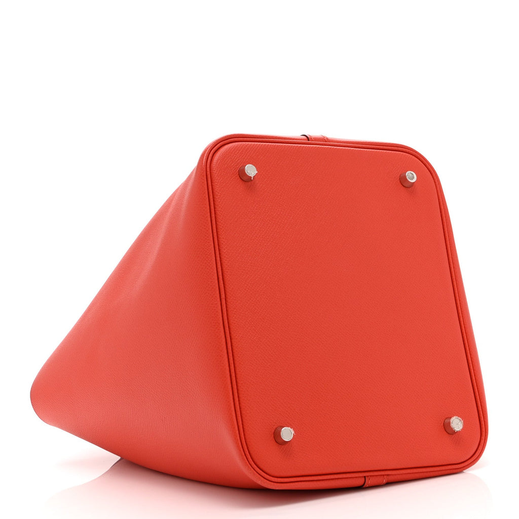 Epsom Tressage De Cuir Picotin Lock 22 MM Rouge Coeur Bleu du Nord Rouge H £¨ Direct shipment via from wholesalehk.shop