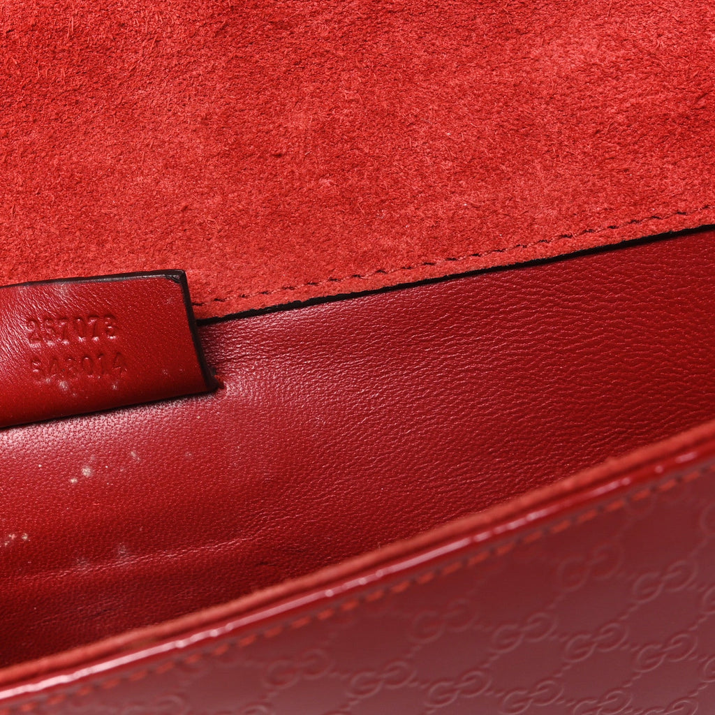 Patent Microguccissima Small Broadway Clutch Red £¨ Direct shipment via from wholesalehk.shop