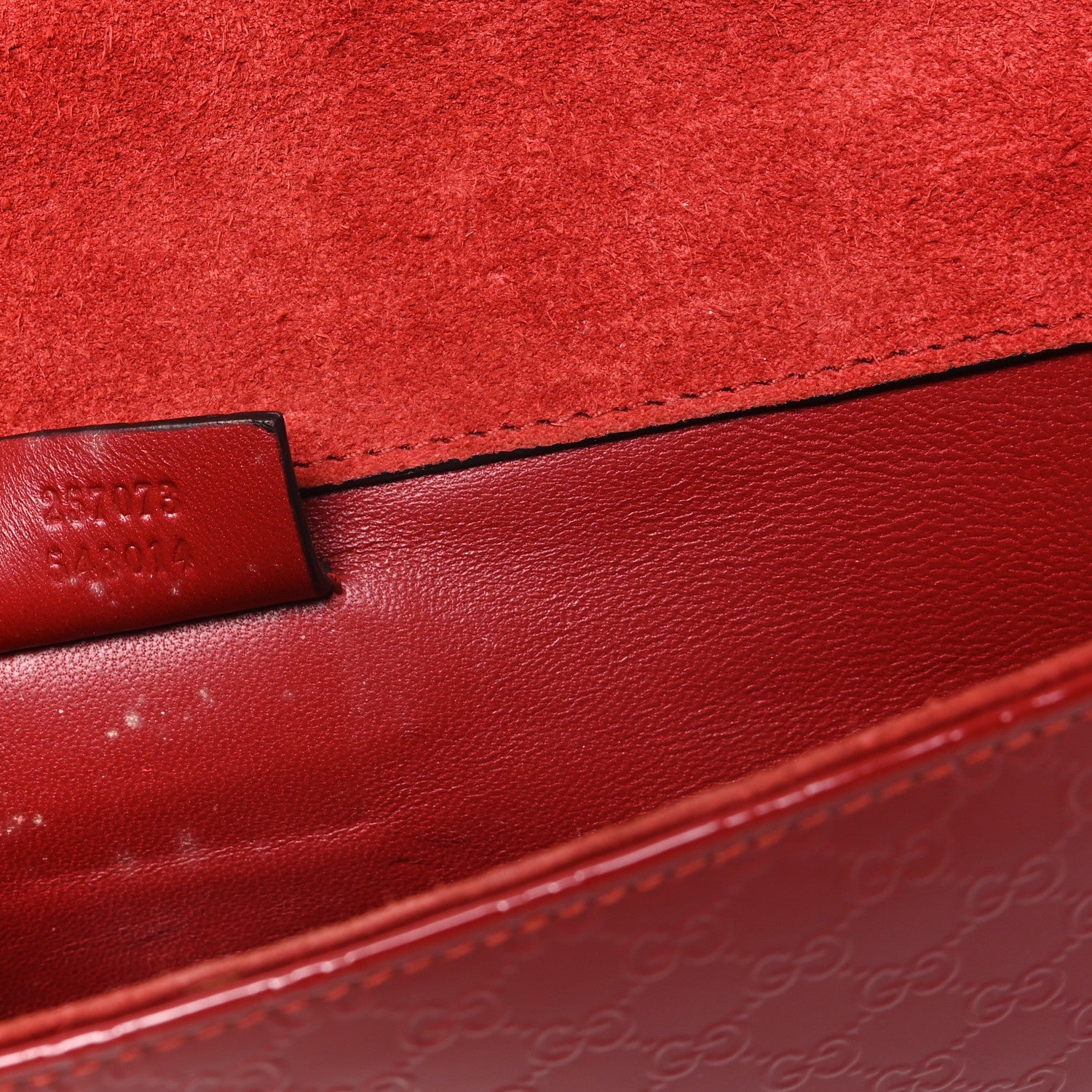 Patent Microguccissima Small Broadway Clutch Red £¨ Direct shipment via from wholesalehk.shop