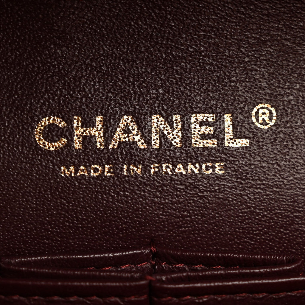 Lambskin Quilted Medium Double Flap Black wholesalehk.shop