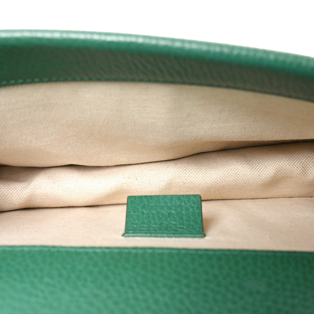 Dollar Calfskin Enamel Small Dionysus Shoulder Bag Emerald Electric Blue wholesalehk.shop