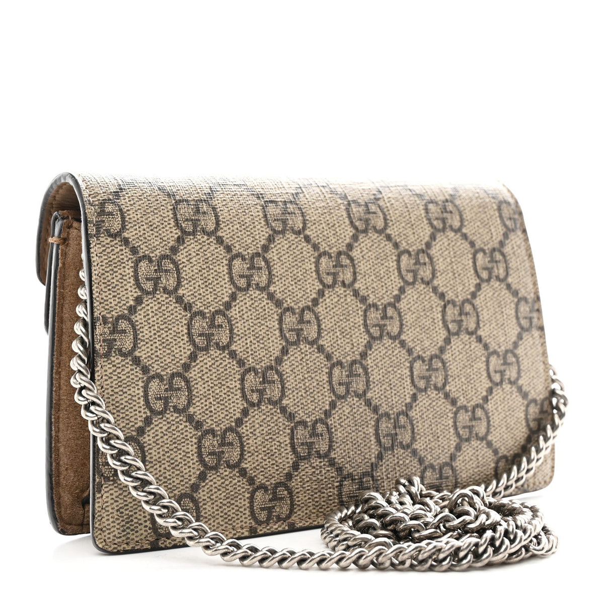 GG Supreme Monogram Super Mini Dionysus Shoulder Bag Taupe wholesalehk.shop