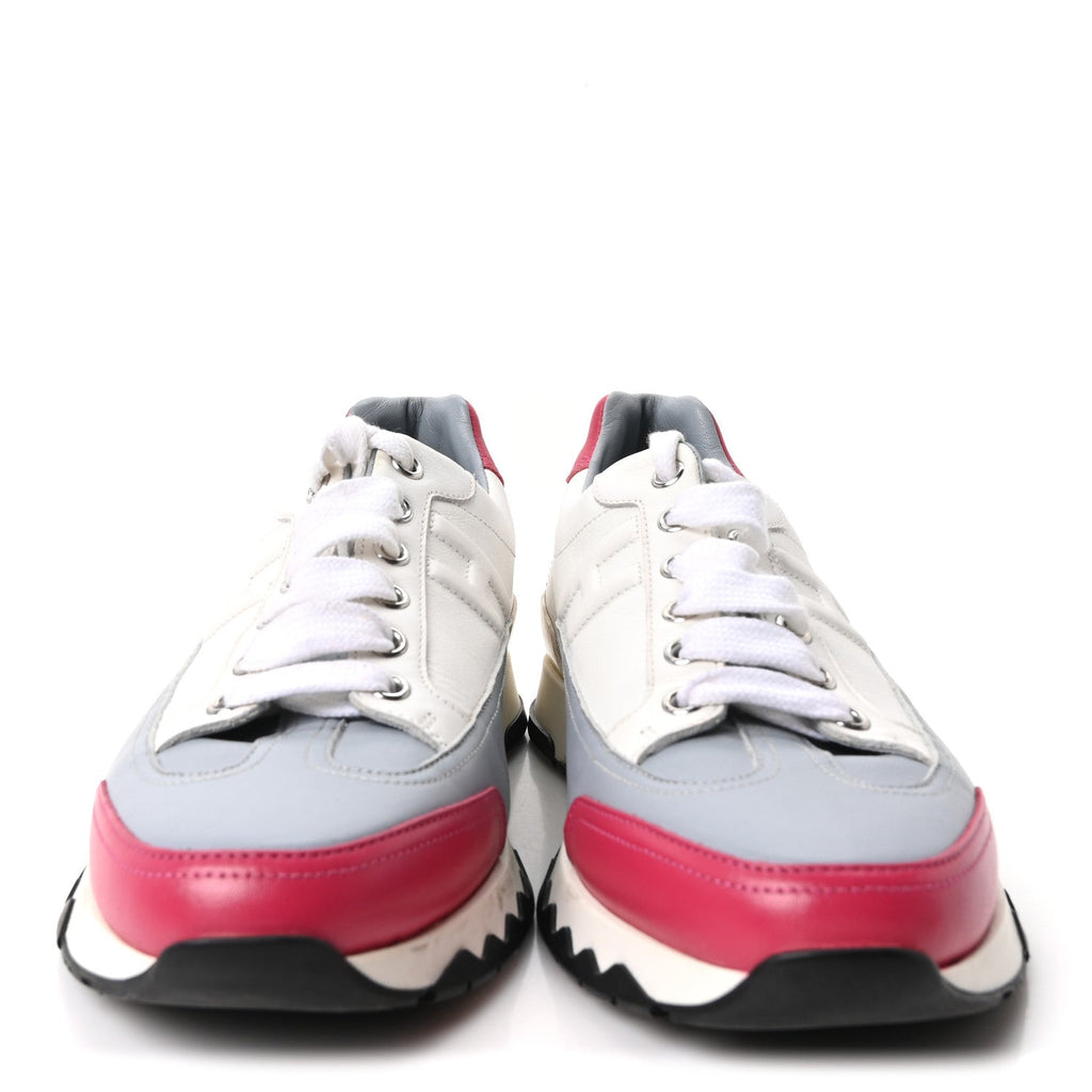 Calfskin Womens Trail Sneakers 38 Multicolore White wholesalehk.shop