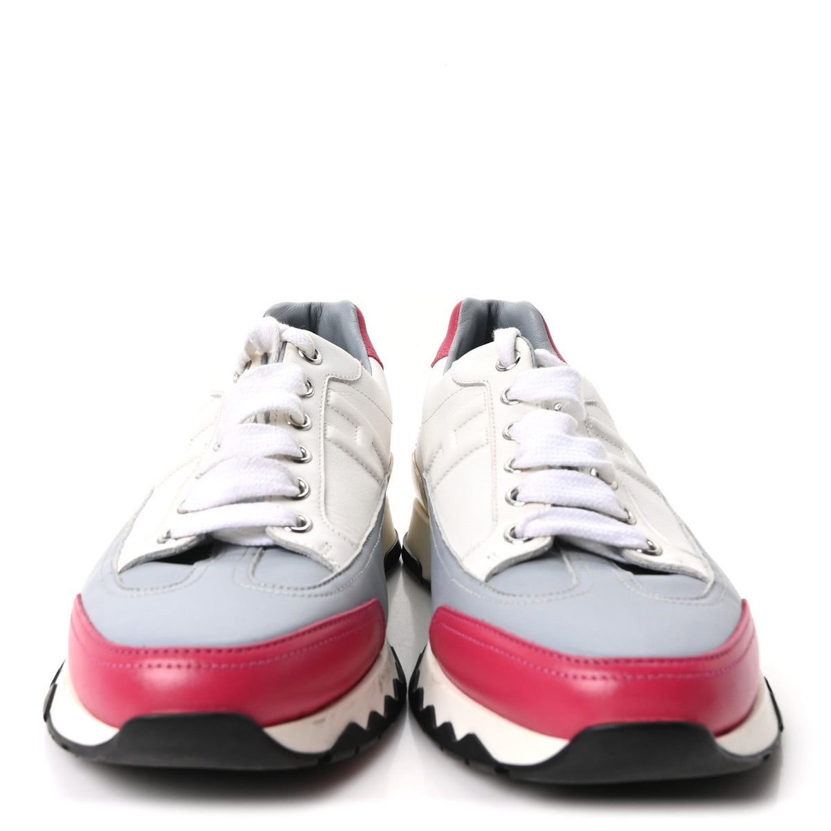 Calfskin Womens Trail Sneakers 38 Multicolore White wholesalehk.shop