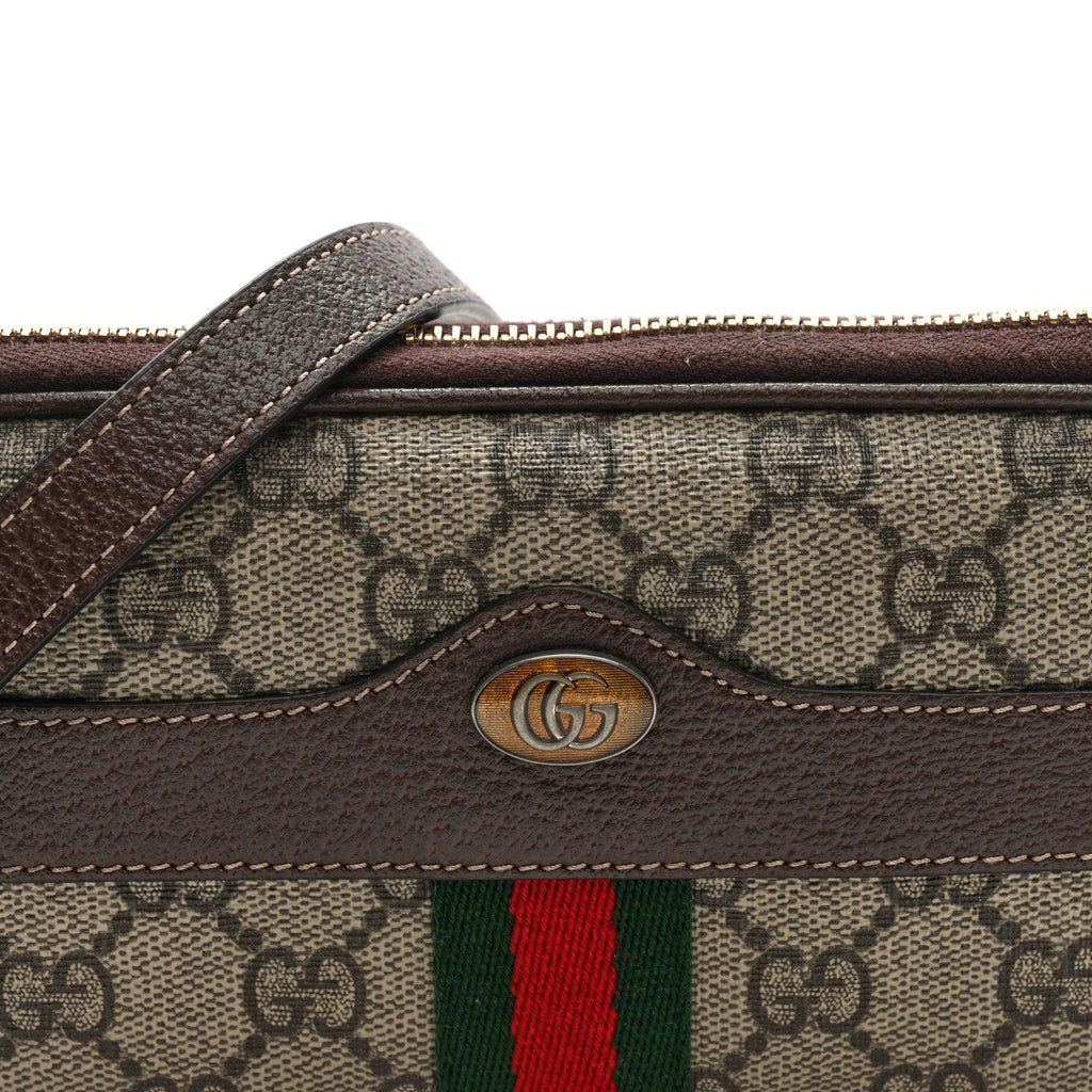 GG Supreme Monogram Web Mini Ophidia GG Bag Brown wholesalehk.shop