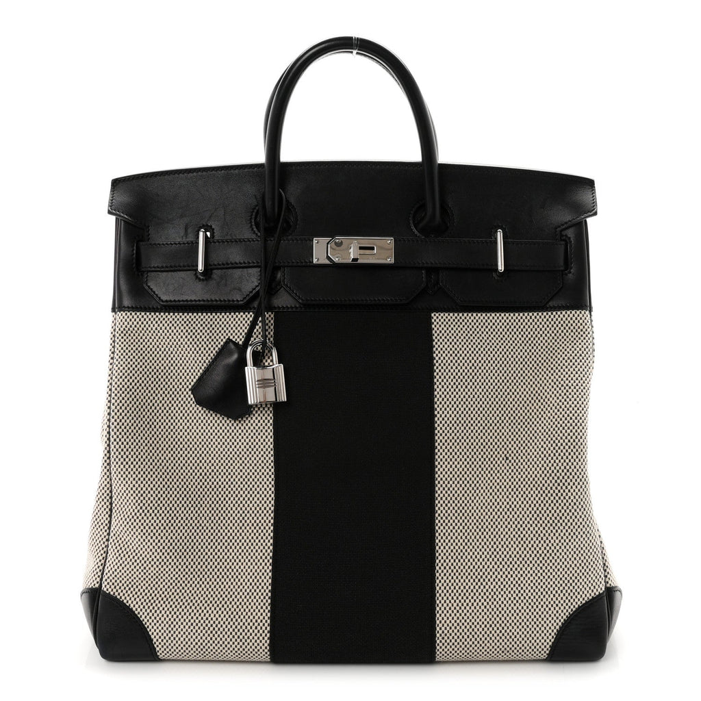 Hunter Criss Viking Evergrain Flag HAC Birkin 40  Ecru Black £¨ Direct shipment via from wholesalehk.shop