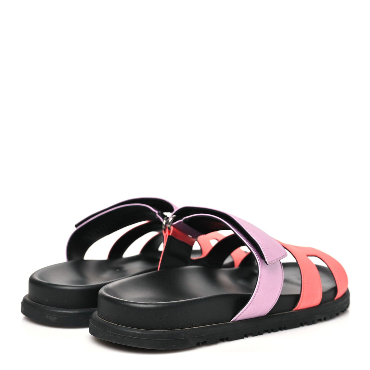Satin Crepe Chypre Sandals 37.5 Rose Peche Violet Petale wholesalehk.shop