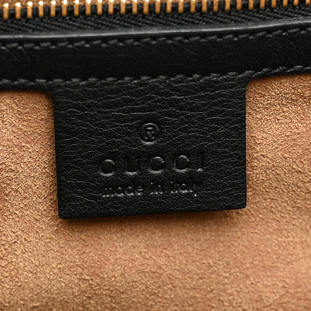 GG Supreme Monogram Calfskin Medium Padlock Top Handle Bag Beige Black Cuir £¨ Direct shipment via from wholesalehk.shop