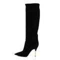 Suede High Boots 41 Black £¨ Direct shipment via from wholesalehk.shop