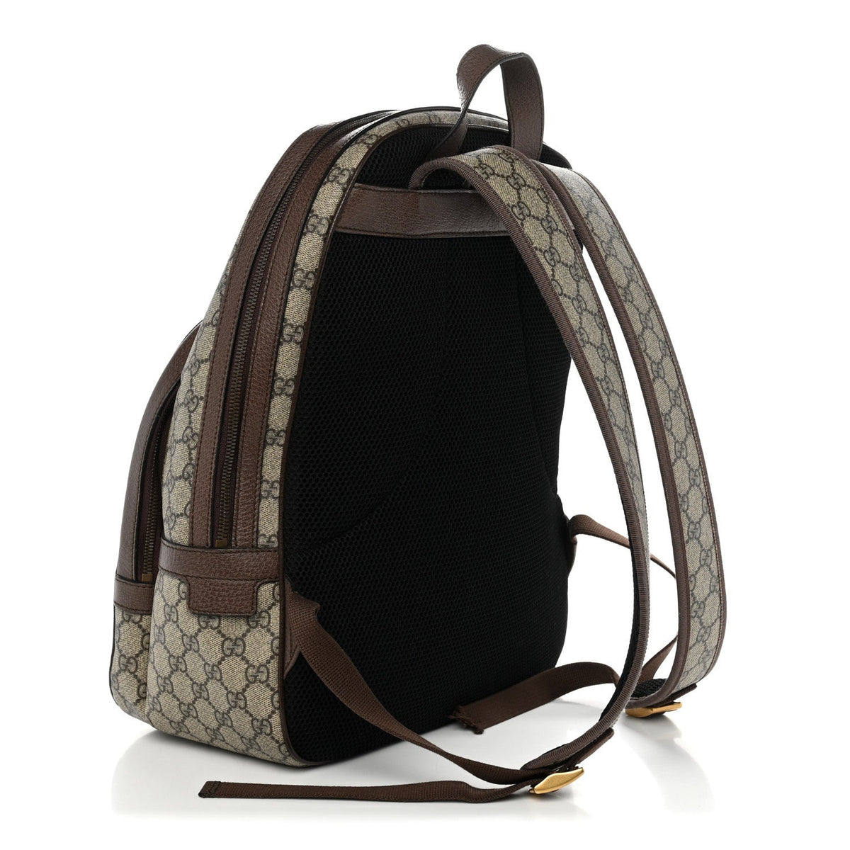 GG Supreme Monogram Medium Ophidia Day Backpack Brown wholesalehk.shop