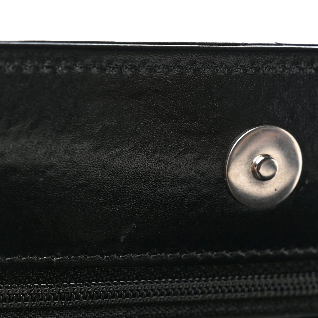 Shiny Crumpled Calfskin Quilted Chanel 19 Wallet On Chain WOC Black wholesalehk.shop