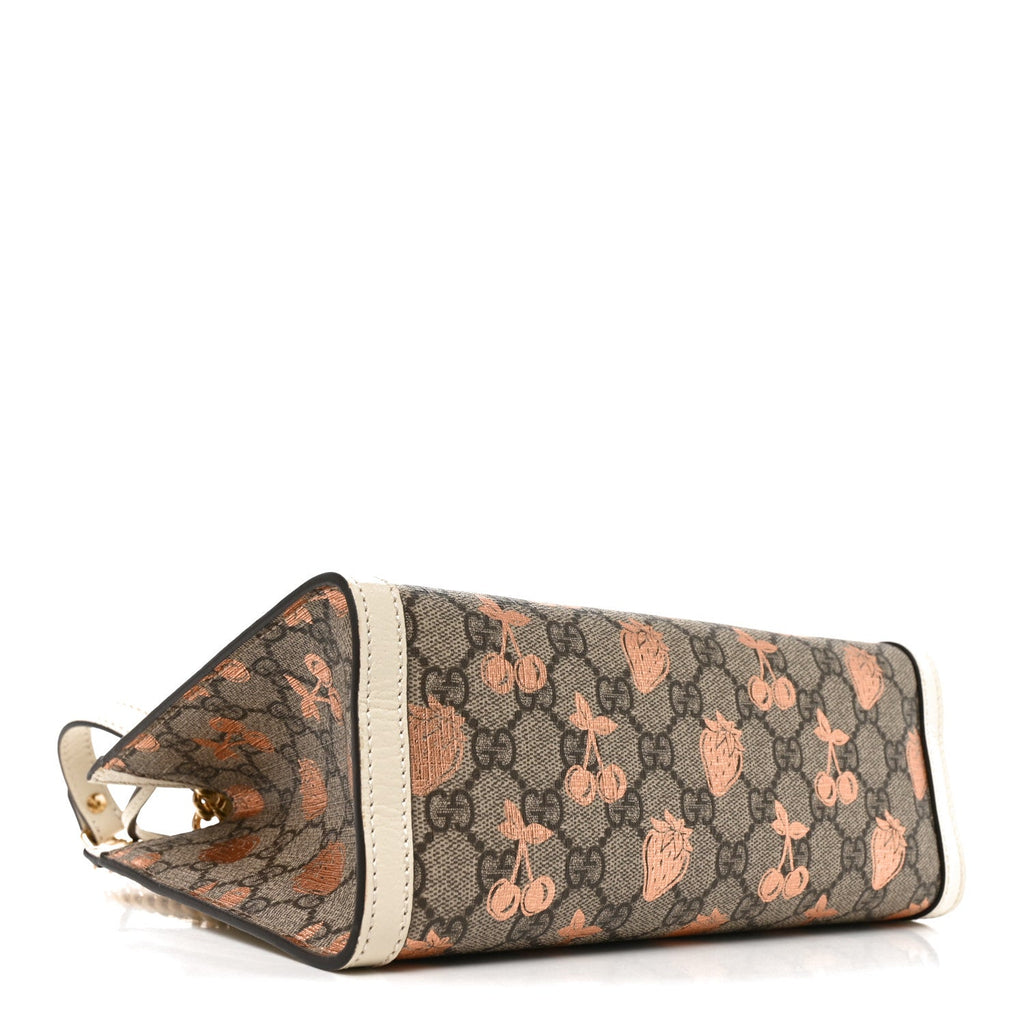 GG Supreme Monogram Berry Textured Dollar Calfskin Small Padlock Tote Beige Ebony Light Copper Mystic White £¨ Direct shipment via from wholesalehk.shop