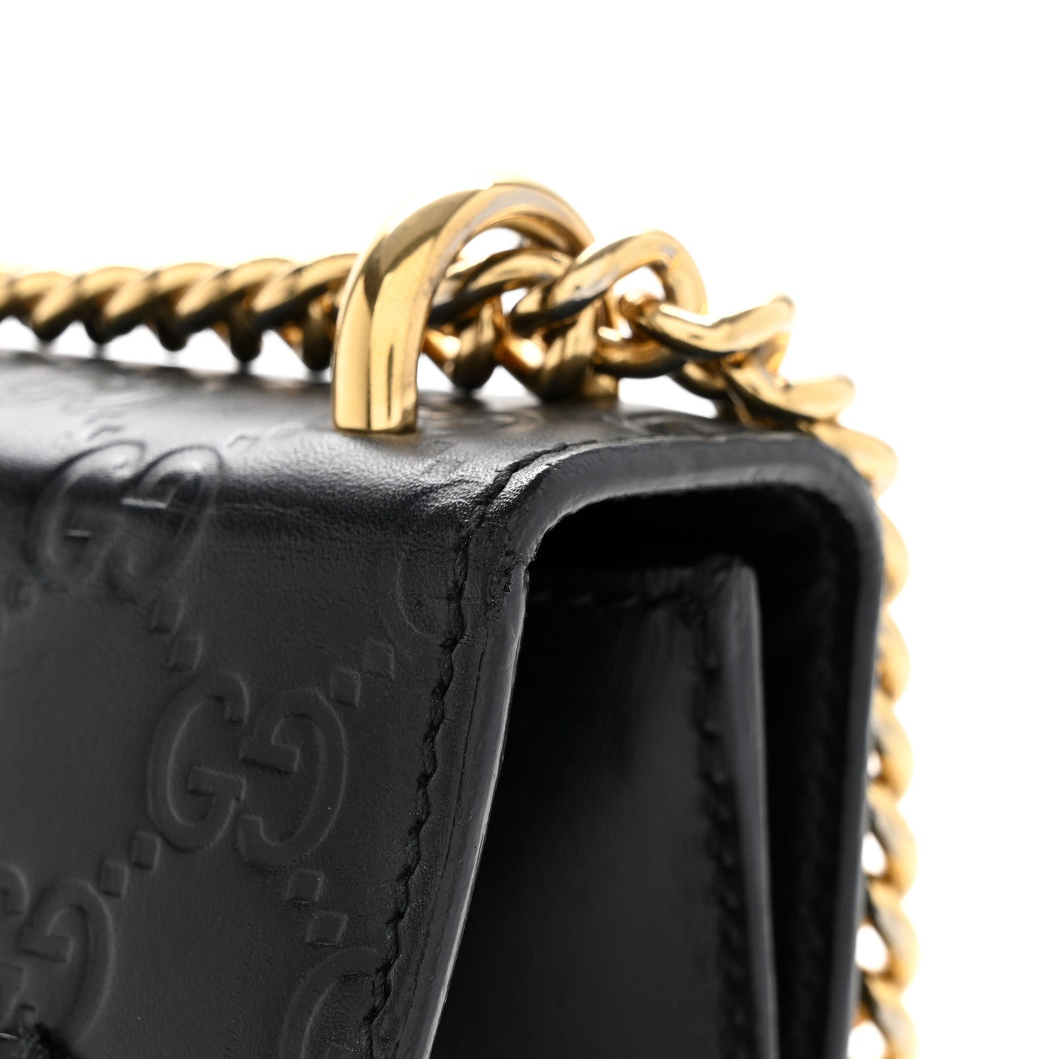 Guccissima Small Padlock Shoulder Bag Black £¨ Direct shipment via from wholesalehk.shop
