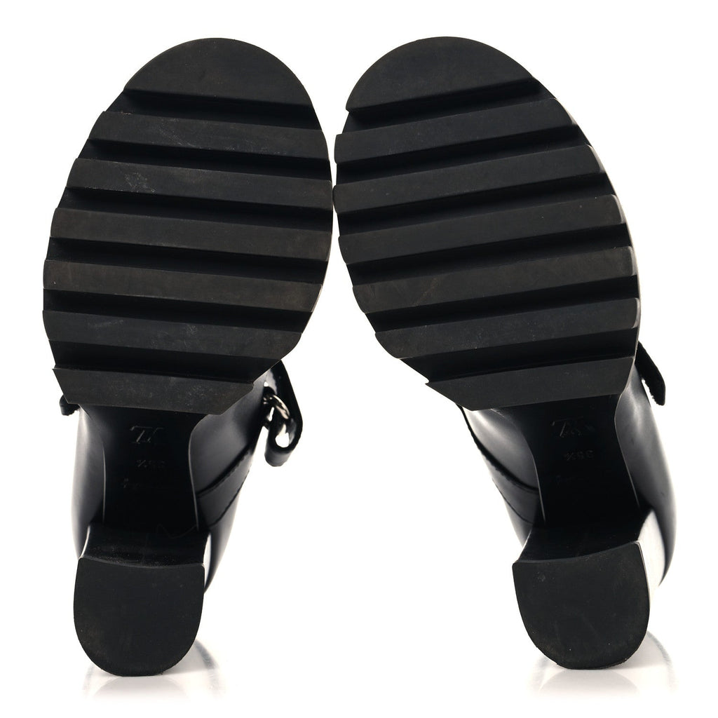 Calfskin Star Trail Ankle Pumps 35.5 Black £¨ Direct shipment via from wholesalehk.shop