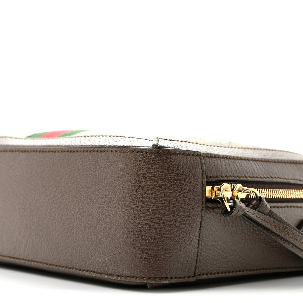 GG Supreme Monogram Web Small Ophidia Top Handle Shoulder Bag Brown wholesalehk.shop