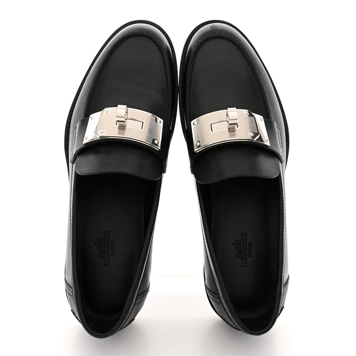 Calfskin Womens Hot Loafer 38 Black wholesalehk.shop