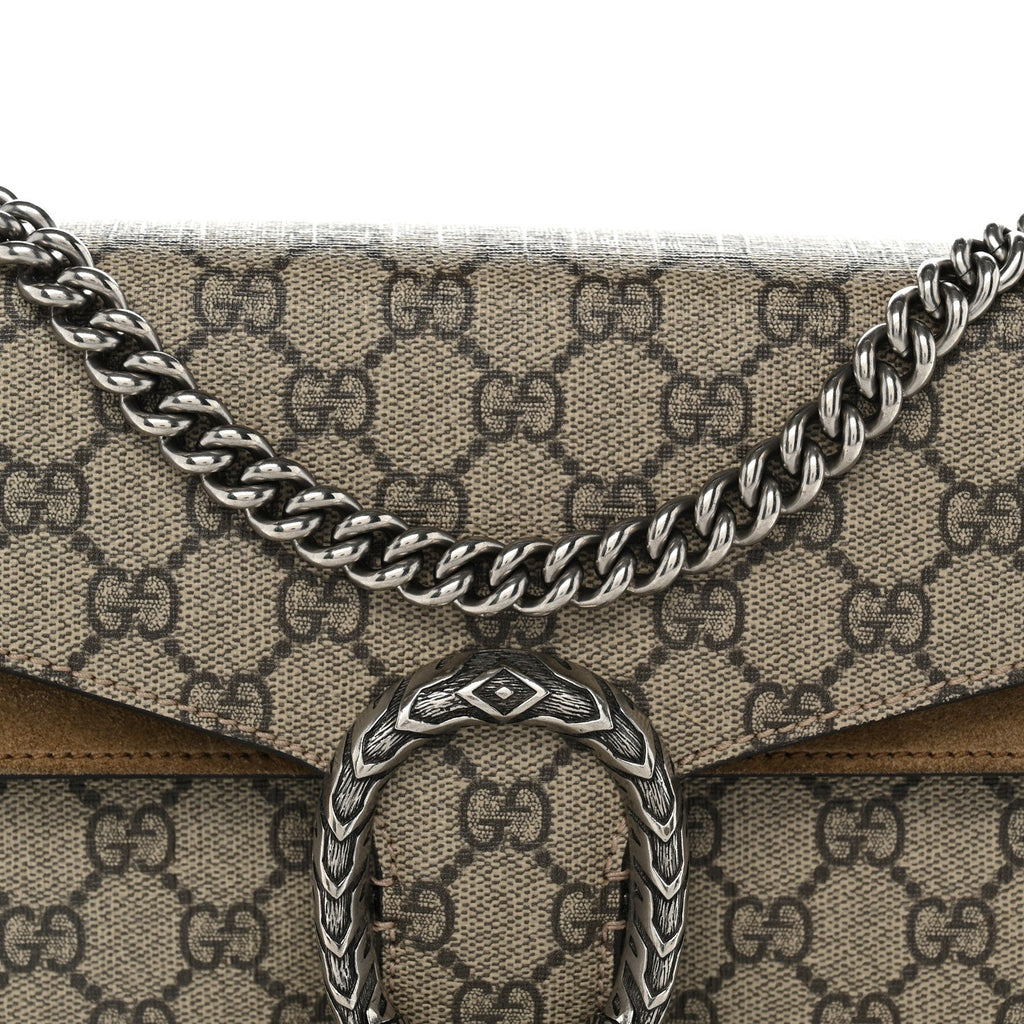 GG Supreme Monogram Small Dionysus Shoulder Bag Taupe wholesalehk.shop