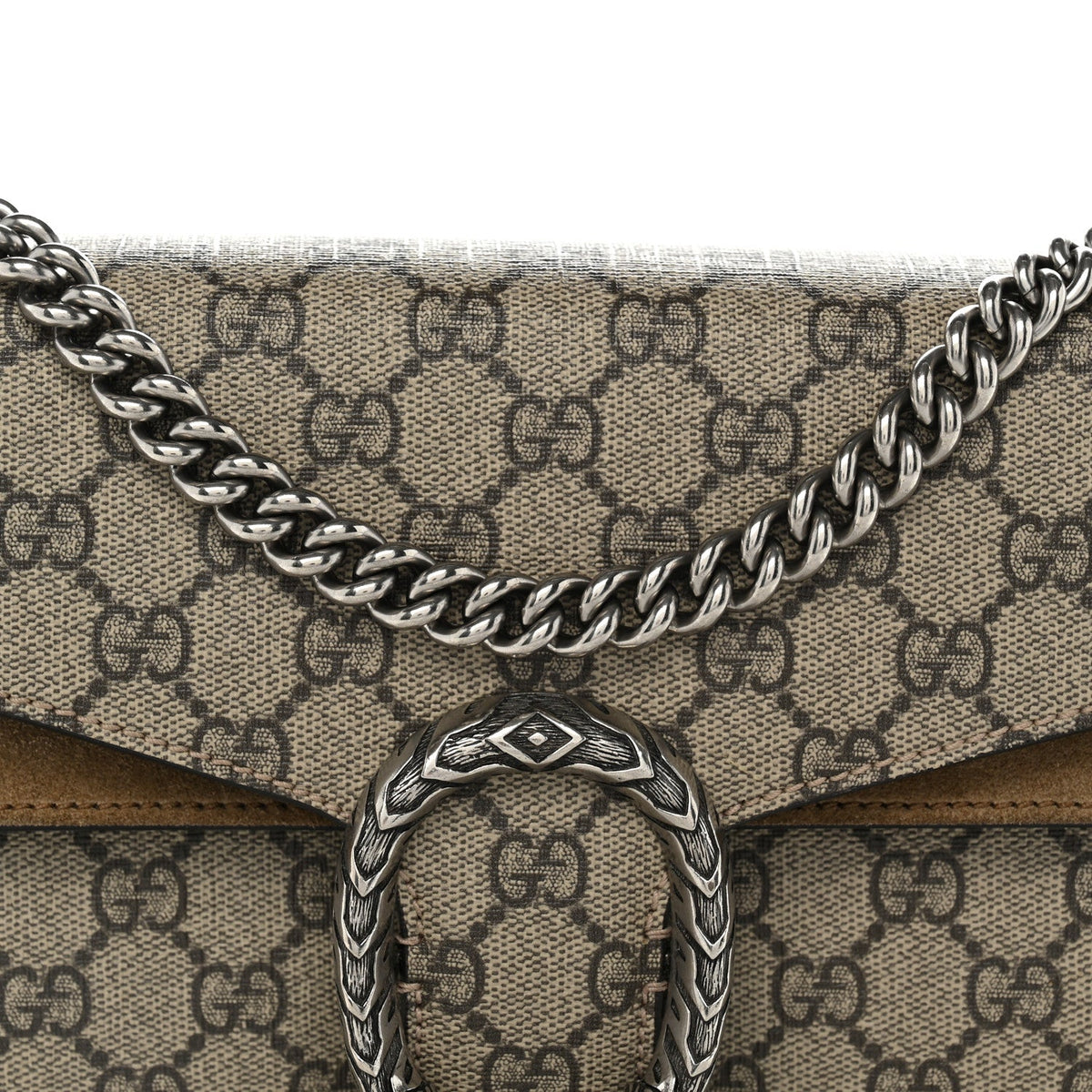 GG Supreme Monogram Small Dionysus Shoulder Bag Taupe wholesalehk.shop