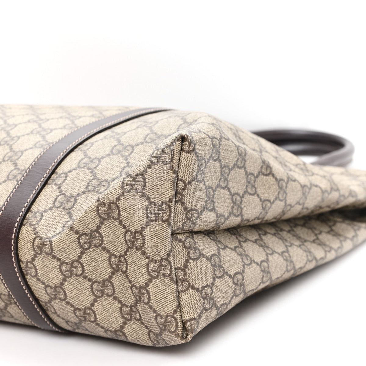 GG Plus Monogram Joy Vertical Tote Dark Brown wholesalehk.shop