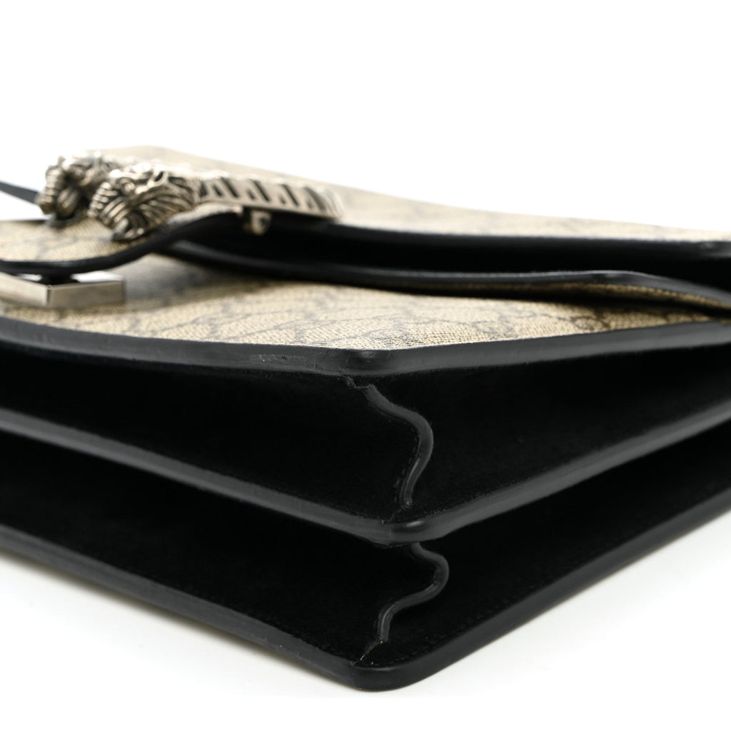 GG Supreme Monogram Small Dionysus Shoulder Bag Black wholesalehk.shop