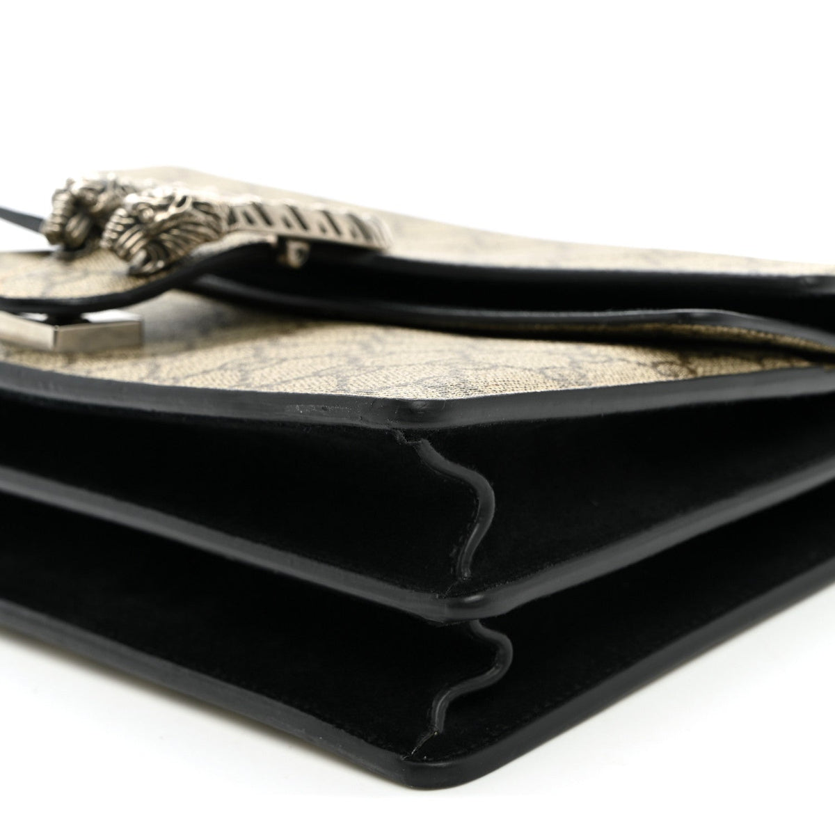 GG Supreme Monogram Small Dionysus Shoulder Bag Black wholesalehk.shop