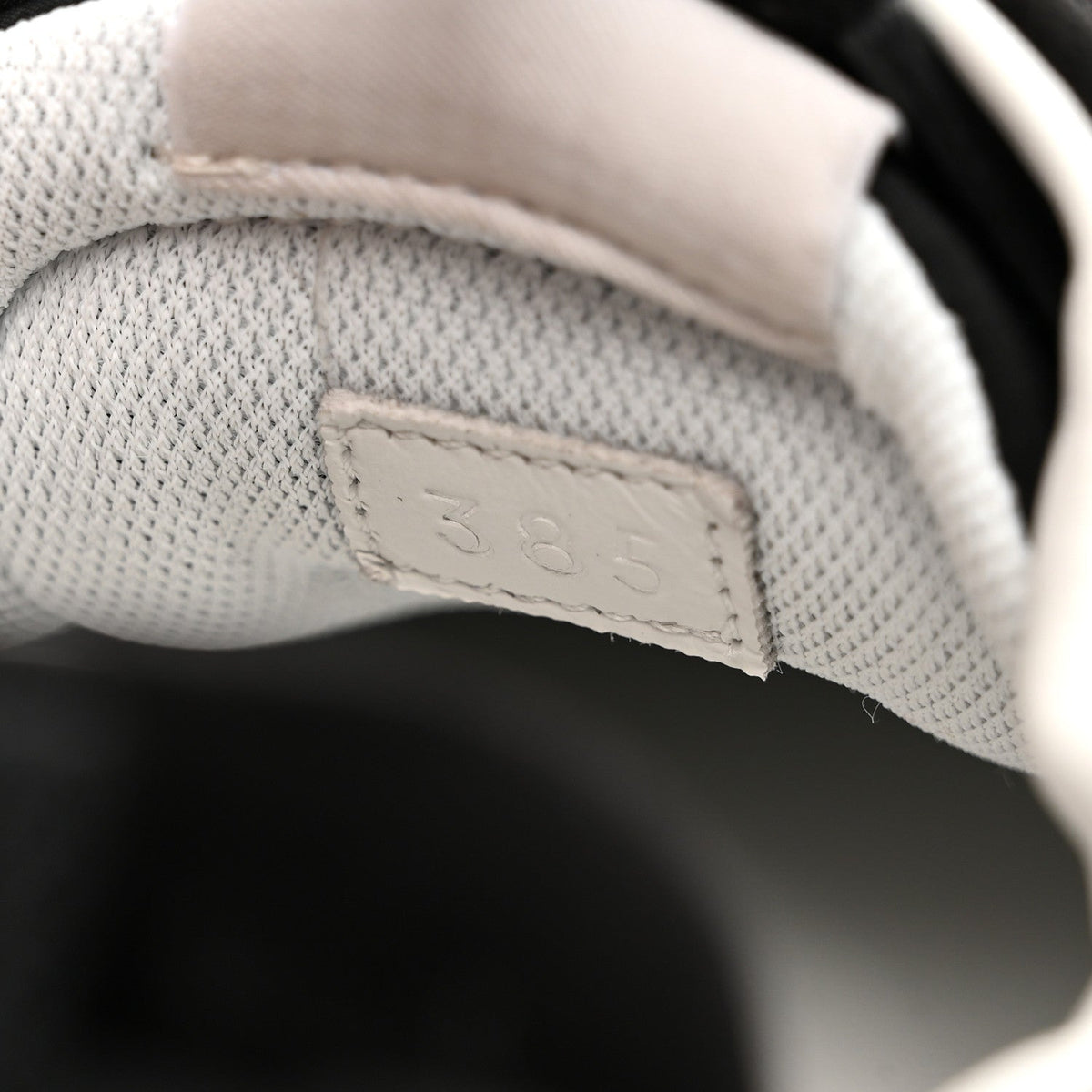 Parachute Fabric Suede Goatskin Jet Sneakers 38.5 Black White wholesalehk.shop
