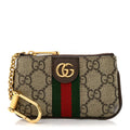 GG Supreme Monogram Web Ophidia Key Case  Beige New Acero wholesalehk.shop