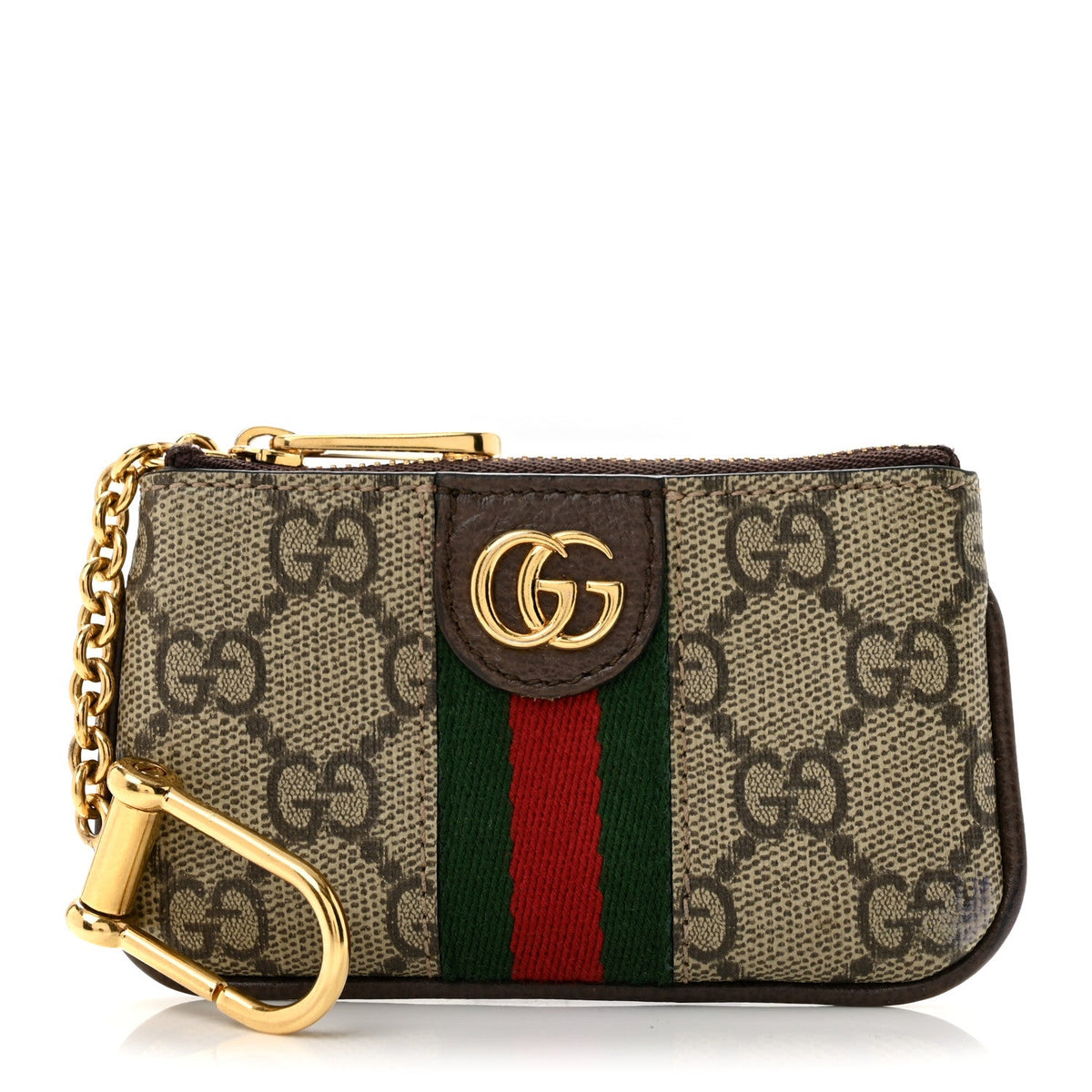 GG Supreme Monogram Web Ophidia Key Case  Beige New Acero wholesalehk.shop