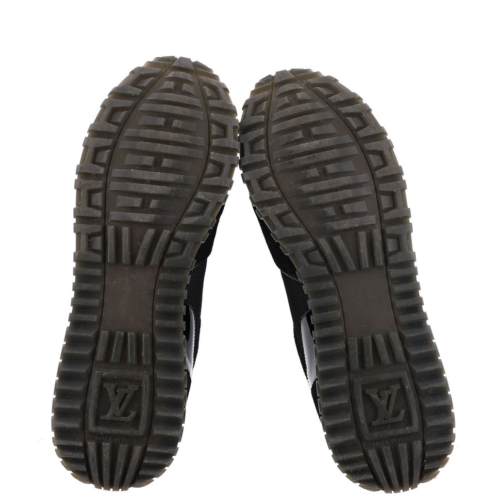 Suede Monogram Run Away Sneakers 38.5 Black £¨ Direct shipment via from wholesalehk.shop