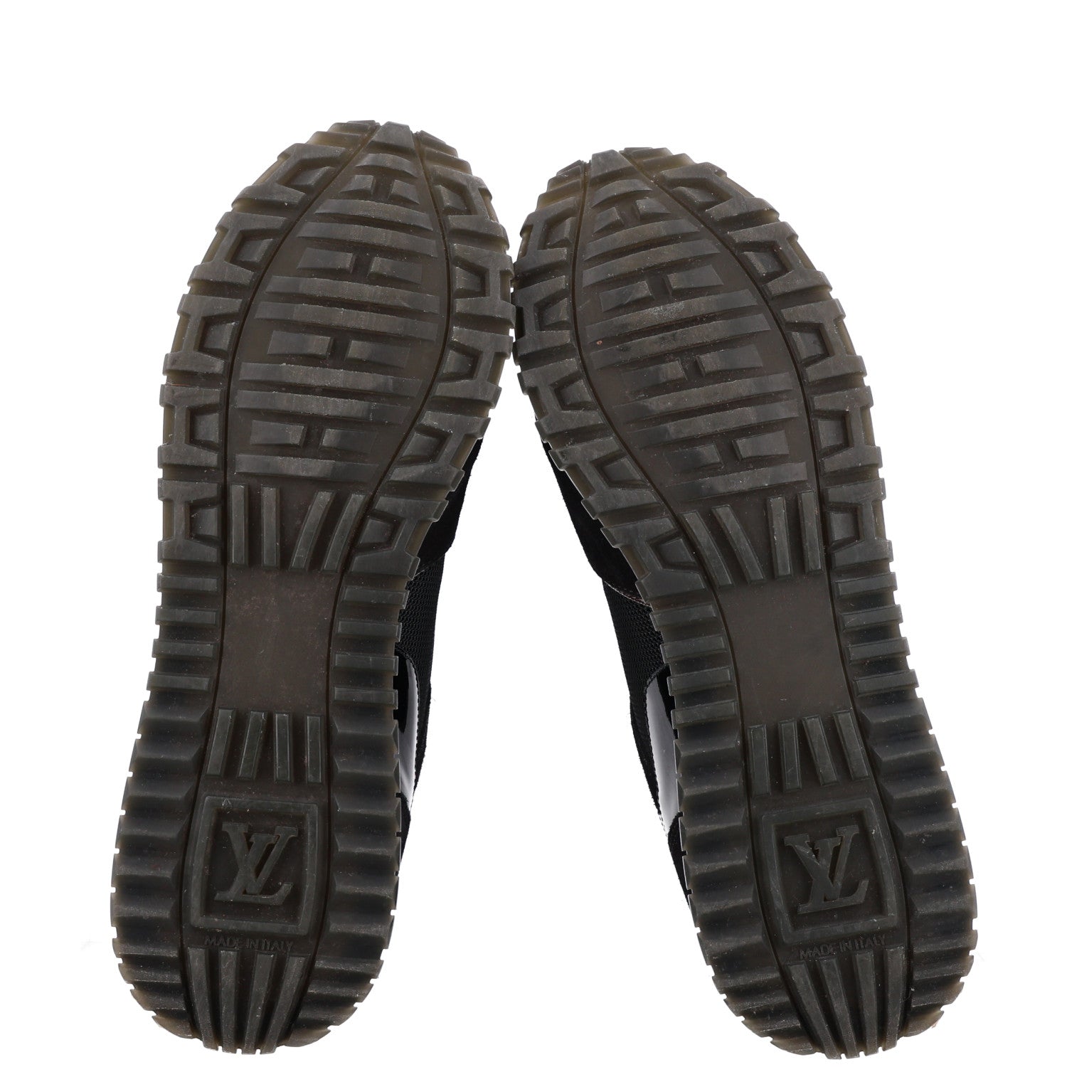 Suede Monogram Run Away Sneakers 38.5 Black £¨ Direct shipment via from wholesalehk.shop