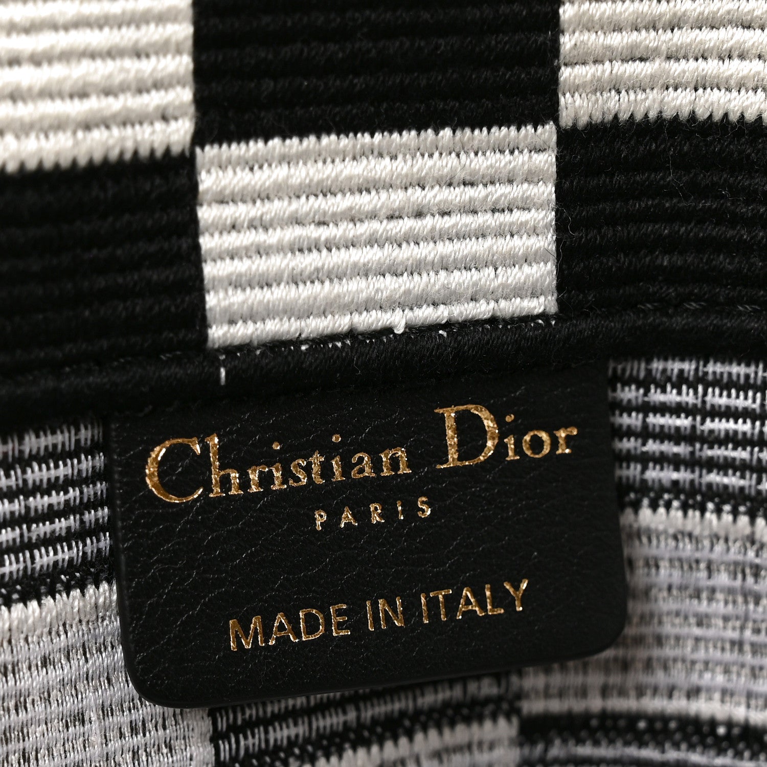 Canvas Embroidered Checkered Book Tote Black White £¨ Direct shipment via from wholesalehk.shop