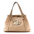 Guccissima Medium Britt Tote Beige £¨ Direct shipment via from wholesalehk.shop