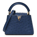 Ostrich Capucines Mini Indigo £¨ Direct shipment via from wholesalehk.shop