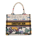 Canvas Embroidered Ciel De Reve Small Book Tote Latte Multicolor £¨ Direct shipment via from wholesalehk.shop