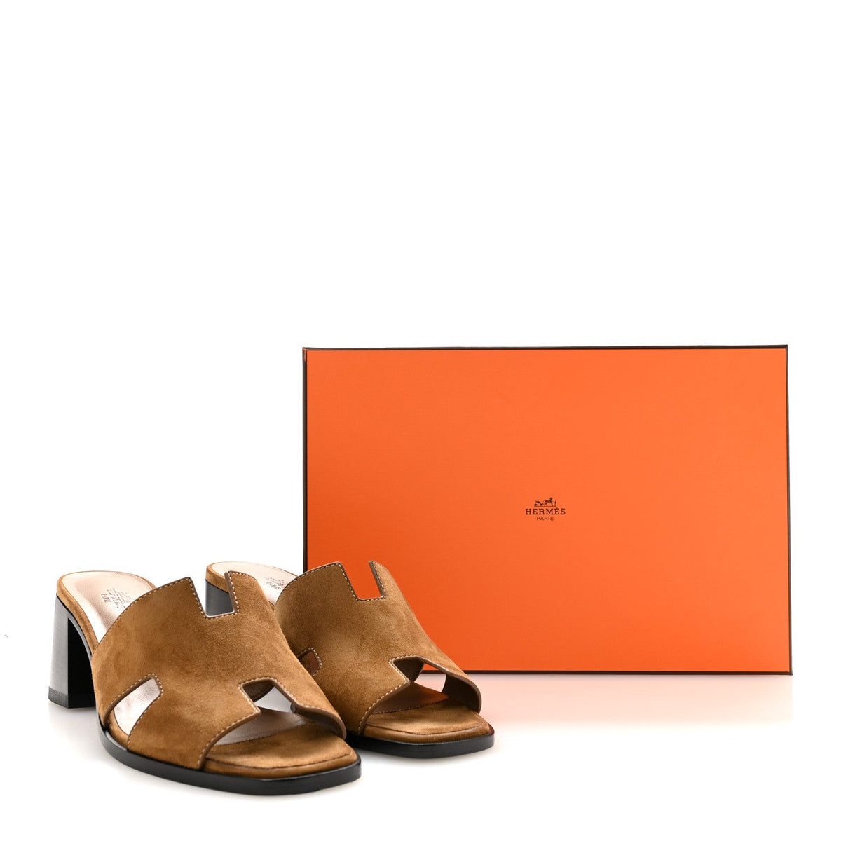 Suede Goatskin Helia 60 Sandals 41 Brun Fume wholesalehk.shop