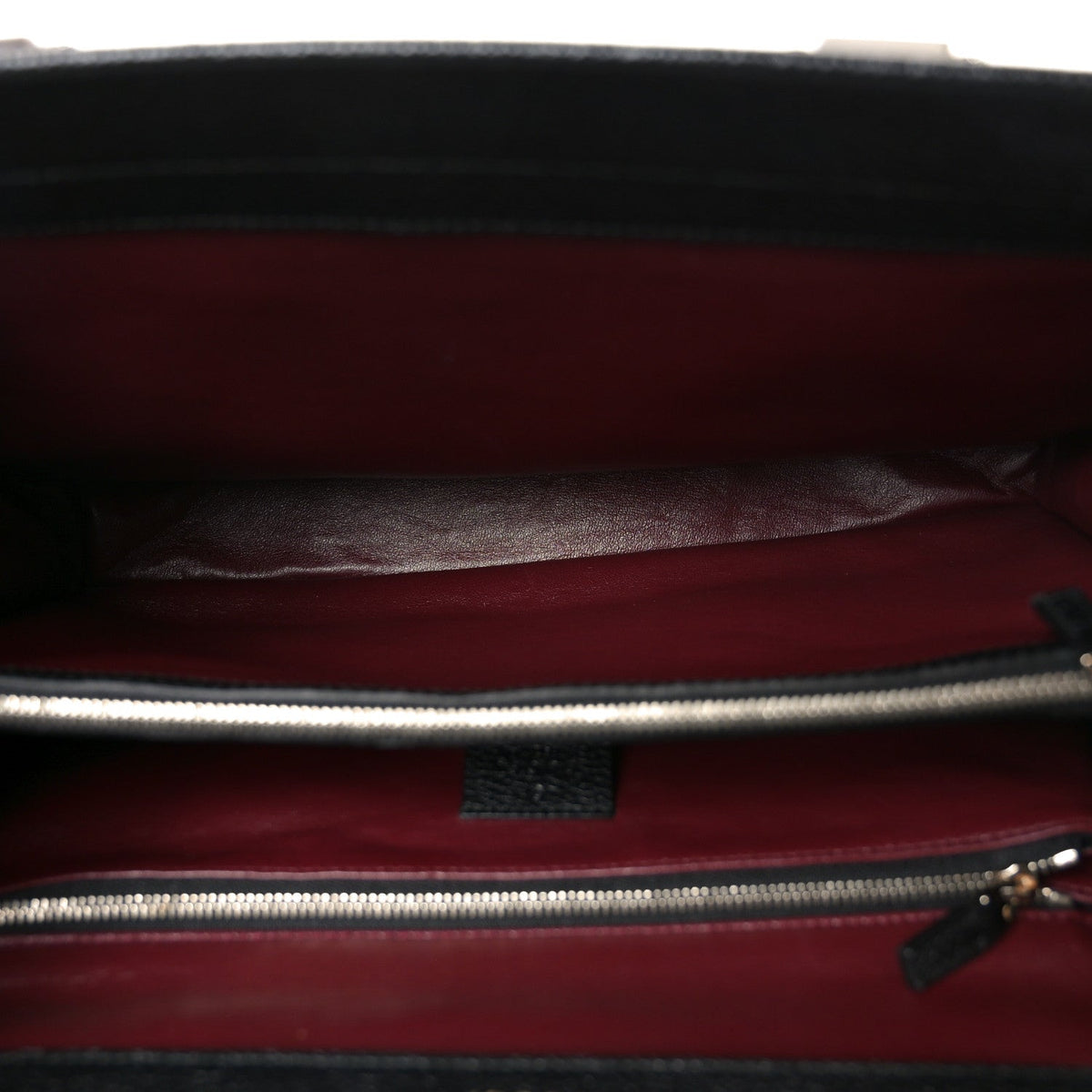 Grainy Calfskin Medium Zumi Top Handle Bag Black wholesalehk.shop