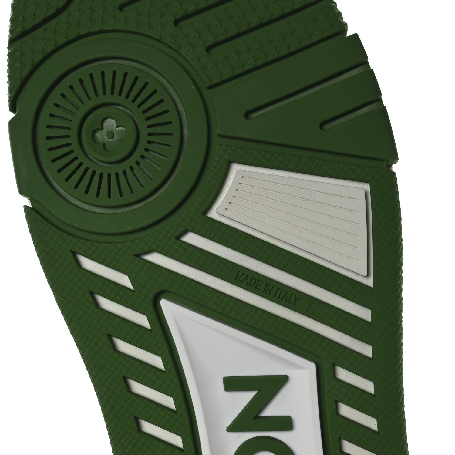 Calfskin Monogram Mens LV Trainer Sneakers 8.5 Green £¨ Direct shipment via from wholesalehk.shop